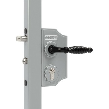 Zamek Locinox furtki dla profilu 30-40mm z klamką