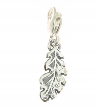 Srebrny 925 charms - liść dębu 01