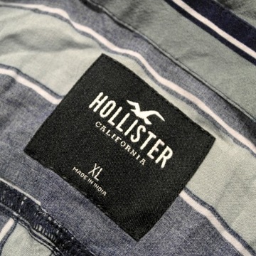 HOLLISTER _ CUDOWNA KRÓTKA KOSZULA Z LOGO _ L/XL