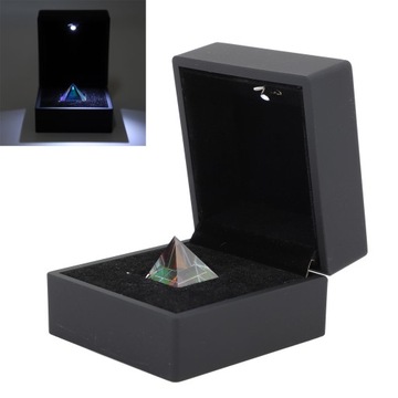 K9 оптическая стеклянная призма 20 мм в форме пирамиды, красочная призма 0M