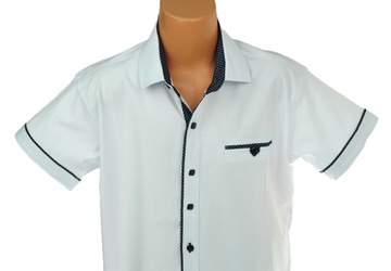 164 БЕЛАЯ РУБАШКА С КОРОТКИМ РУКАВОМ ДЛЯ МАЛЬЧИКОВ, ELEGANT Türkiye