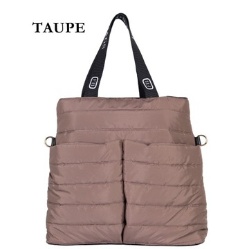 Modna Damska Torebka Pikowana, torba shopper 2W1 B14