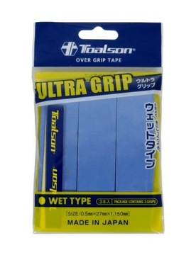 Owijki wierzchnie TOALSON ULTRA GRIP Niebieskie 3 szt