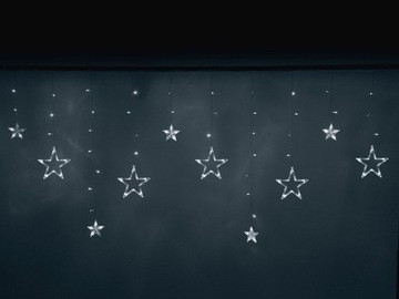 Светодиодная штора звезды звезды 2,5м 138LED холодный белый 8 режимов освещения