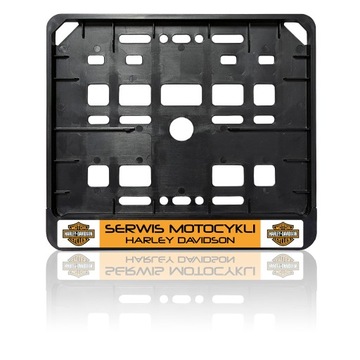 Ramki pod tablicę rejestracyjną ramka MOTOCYKL Z NADRUKIEM NAPISEM UV x100