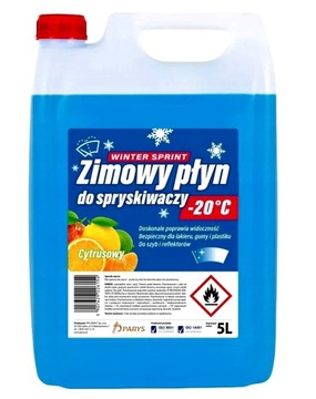 WINTER SPRINT CITRUS ЖИДКОСТЬ ДЛЯ ОМЫВАТЕЛЯ ВЕТРОВОГО СТЕКЛА 5Л