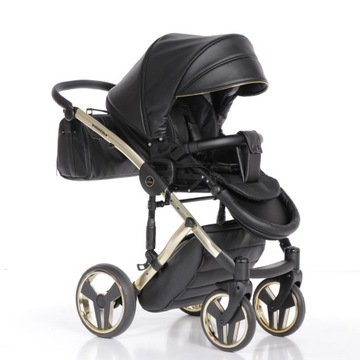 Детская коляска Junama Fluo Line 3в1 Черный