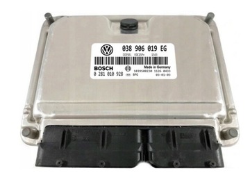 JEDNOTKA ECU SUPERB 1.9 038906019EG 0281010928 IMOBILIZÉR OFF