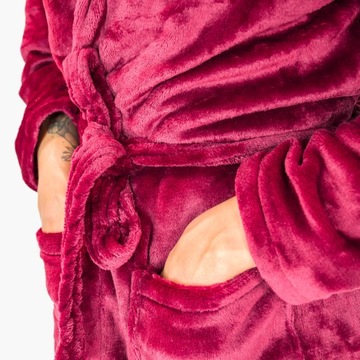 ХАЛАТ ЖЕНСКИЙ МУЖСКОЙ ТЕПЛЫЙ ПЛЮШЕВЫЙ С КАПЮШОНОМ ПОДАРОЧНАЯ ПИЖАМА СПОРТИВНЫЙ КОСТЮМ НАряд M