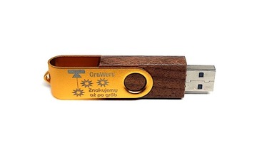 Флеш-накопитель Twister 64 ГБ, 10 шт., USB-флеш-накопитель, цветная гравировка логотипа