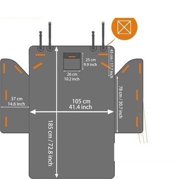 ЗАЩИТНЫЙ КОВРИК ДЛЯ БАГАЖНИКА ДЛЯ СОБАК XL, КРЫШКА, ПРОТИВОСКОЛЬЗЯЩАЯ ЗАЩИТА