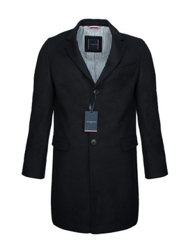 TOMMY HILFIGER TAILORED PŁASZCZ WOOL BLEND 099 52