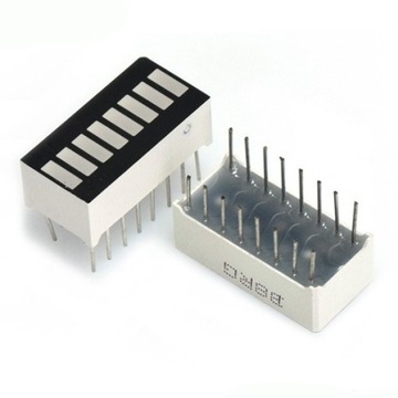 Светодиодный индикатор красная шкала - шкала 8 х светодиодов