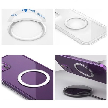 MAGSAFE BLASZKA DO UCHWYTU MAGNETYCZNEGO DO IPHONE SREBRNA