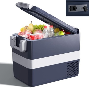 Lodówka Samochodowa Przenośna Kompresorowa 40L 12V/24V 230V - 65x36x47cm