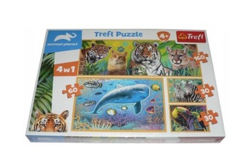 PUZZLE BYSTRZAKA TREFL ANIMAL PLANET 4w1