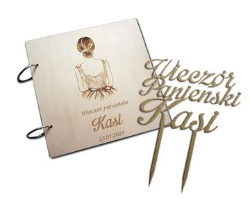 Album i topper na panieński, prezent na panieński