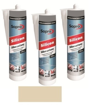 SOPRO SILIKON SANITARNY 053/310 ML BEŻ BAHAMA 34