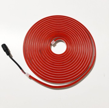Светодиодная неоновая лента FLEX шланг красный 5м 12В неон