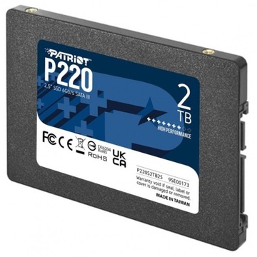 Dysk SSD PATRIOT 2TB P220 SATA3 2.5'' 550/500 MB/s