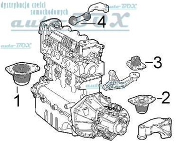 ALFA 147 156 166 BRAVA KAPPA LYBRA SILENTBLOK MOTORU