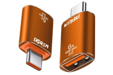 АДАПТЕР OTG WEBSKI АДАПТЕР USB-C TYPE-C USB-A 6A ПЕРЕДАЧА ДАННЫХ 120 Вт