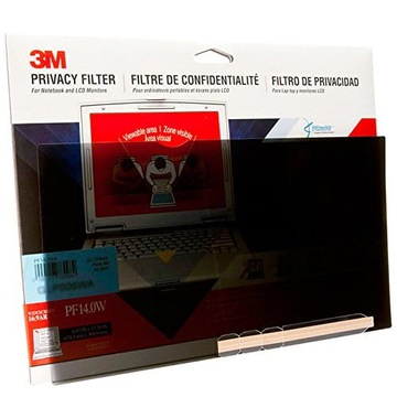 Фильтр конфиденциальности 3M для ноутбука с диагональю 14 дюймов и соотношением сторон 16:9.