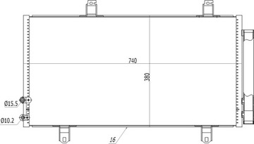 CHLADIČ KLIMATIZACE CAMRY 3.5I V6 07- 884600621