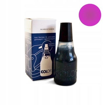 Purpurowy tusz do stempli Colop 25 ml APLIKATOR do poduszek tuszujących