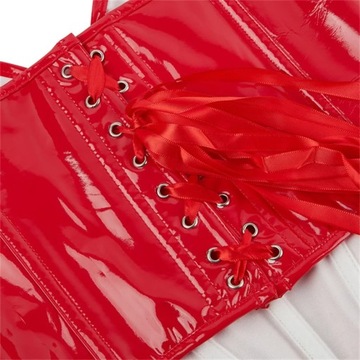 Women Fashion PVC Leather Corset Bustier Crop Top