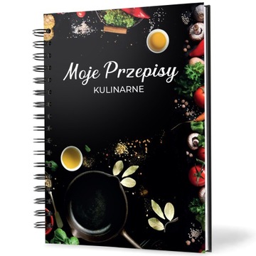 PRZEPIŚNIK NOTES KULINARNY DO PRZEPISÓW ZESZYT PRZEPISY KUCHENNE NOTATNIK