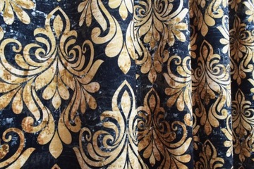 ШТОРЫ МЕТРОВЫМИ БАРХАТНЫМИ ПЛЮШЕВЫМИ ОРНАМЕНТАМИ ГЛАМУР 150