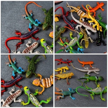 12 sztuk Realistyczne jaszczurki Gumowe Lizard