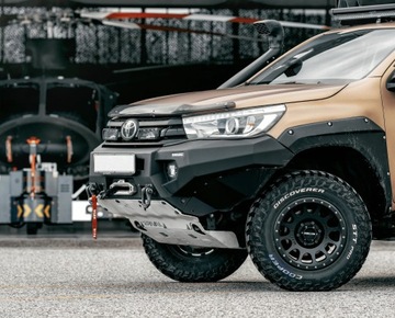 Алюминиевый бампер Rival 4x4 - Toyota Hilux Revo 2015-2021 гг.