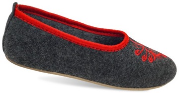 Женские стилизованные балетки из фетра