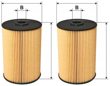 2× FILTRON PE 973/2 FILTR PALIVA