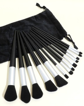 Набор из 13 профессиональных кистей для макияжа + футляр для кистей.