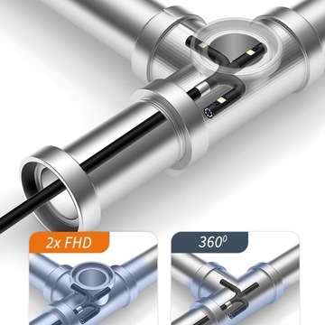 Инспекционная камера Камеры с подвижной головкой 2 эндоскопических мастерских FullHD