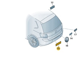 NAPIS EMBLEMAT CHROM VW POLO ORYGINAŁ OE