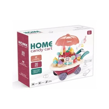 КОНДИТЕРСКИЙ НАБОР МАГАЗИН МОРОЖЕНОЕ ПОНЧИКИ ТЕЛЕЖКА НА КОЛЕСАХ