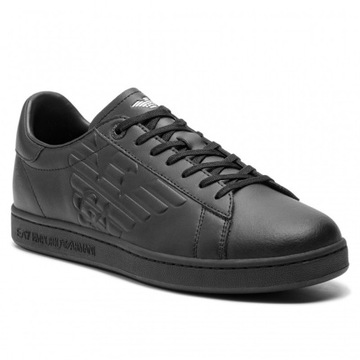 Buty tenisówki EA7 Emporio Armani MODNE SKÓRZANE TRAMPKI SNEAKERSY R. 40.5