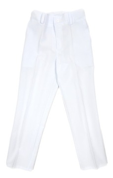 ФОРМАЛЬНЫЕ БРЮКИ ДЛЯ МАЛЬЧИКОВ, размер 152, белые, зауженные