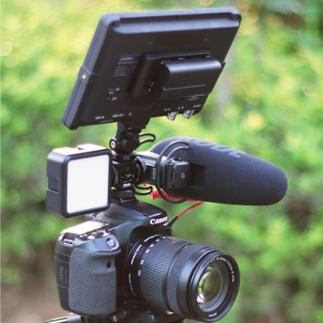 Uchwyt Szyna 3x Sanki ISO 1/4'' na Mikrofon Lampę do Aparatu Ulanzi PT-12