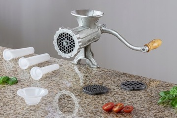 РУЧНАЯ МЯСОРУБКА Чугун №. 10 наполнителей, 3 сита, воронки