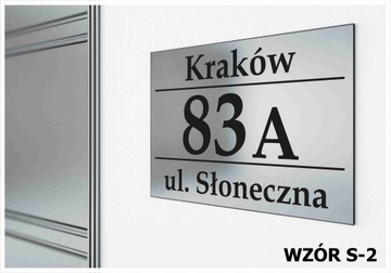 Tabliczka Tablica ADRESOWA ALUMINIUM Nr DOMU 20x30