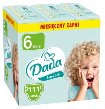 Pieluszki Dada 6 Extra Soft 16+ kg 111 szt.