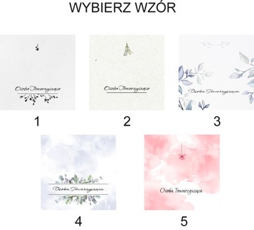 Zaproszenia ślubne z winietkami komplet 10 sztuk