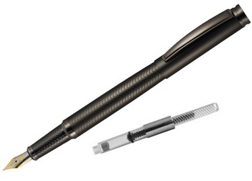 PIÓRO WIECZNE METAL ALBION GRAY + TŁOCZEK