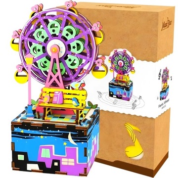 ROBOTIME Drewniany Model Puzzle 3D Pozytywka