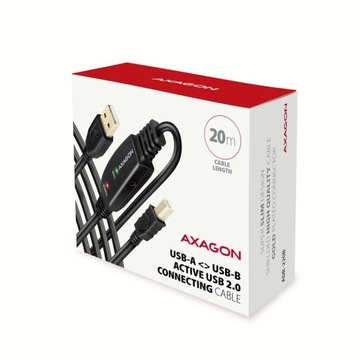 ADR-220B USB 2.0 A-M -> B-M активный соединительный кабель/усилитель 20 м